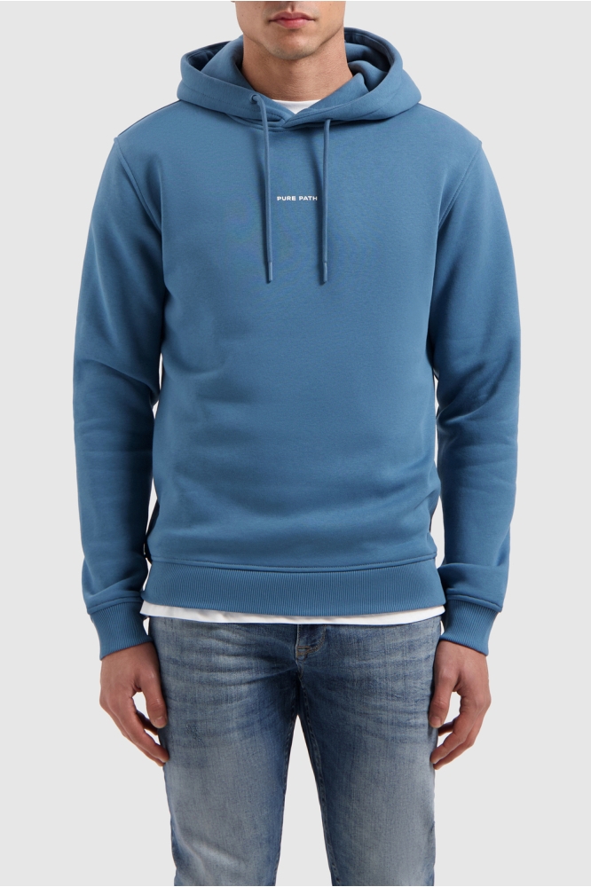 HOODIE 25010303 42 MID BLUE